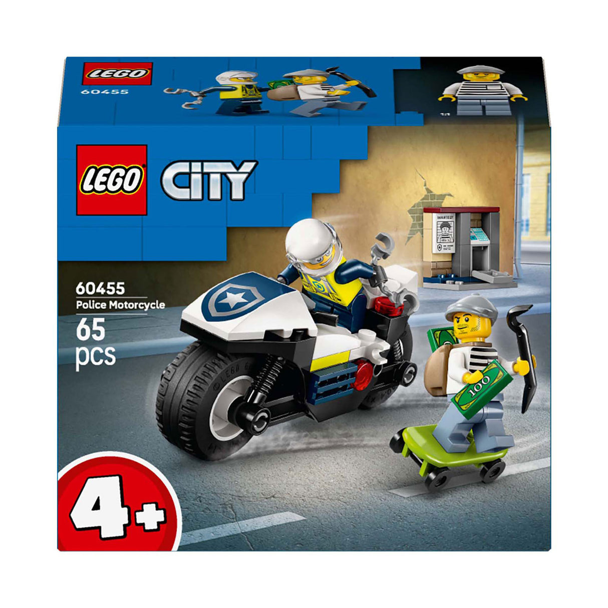 Lego City 60455 Verfolgungsjagd mit Polizeimotorrad