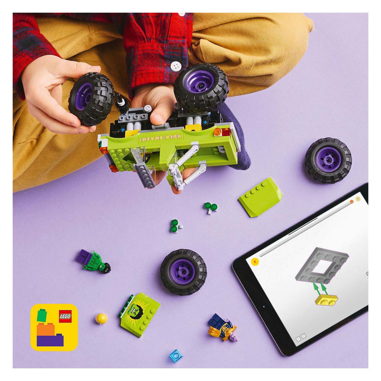 Lego Marvel 76312 Der Hulk Truck vs. Thanos