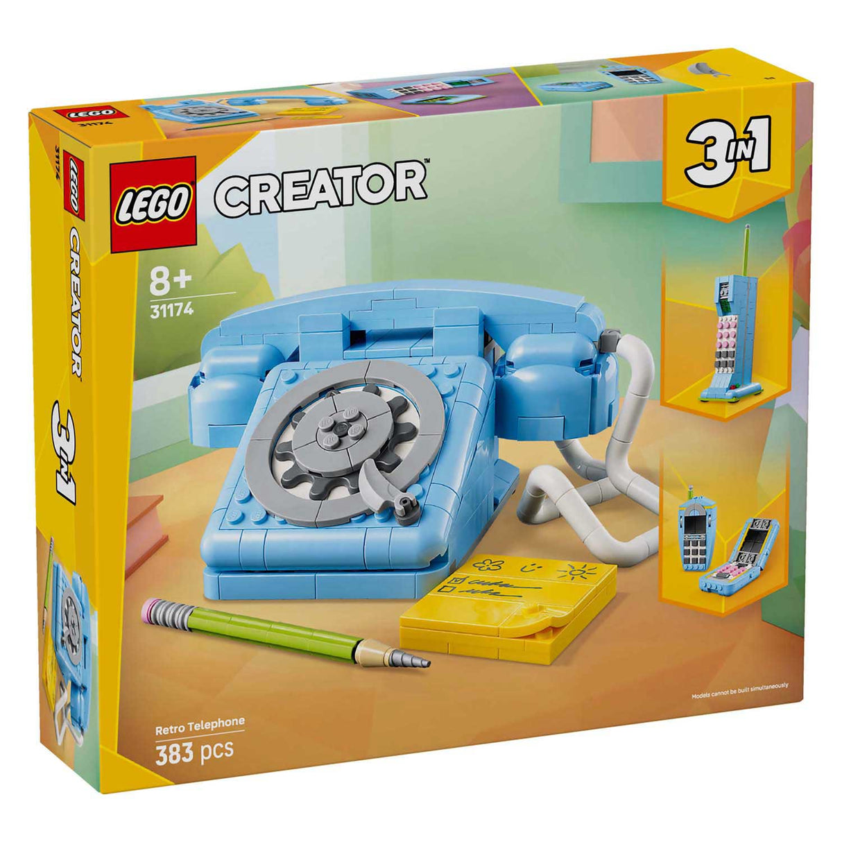 Lego® Creator 3in1 Retro-Telefon, Vintage-Telefon – 31174
