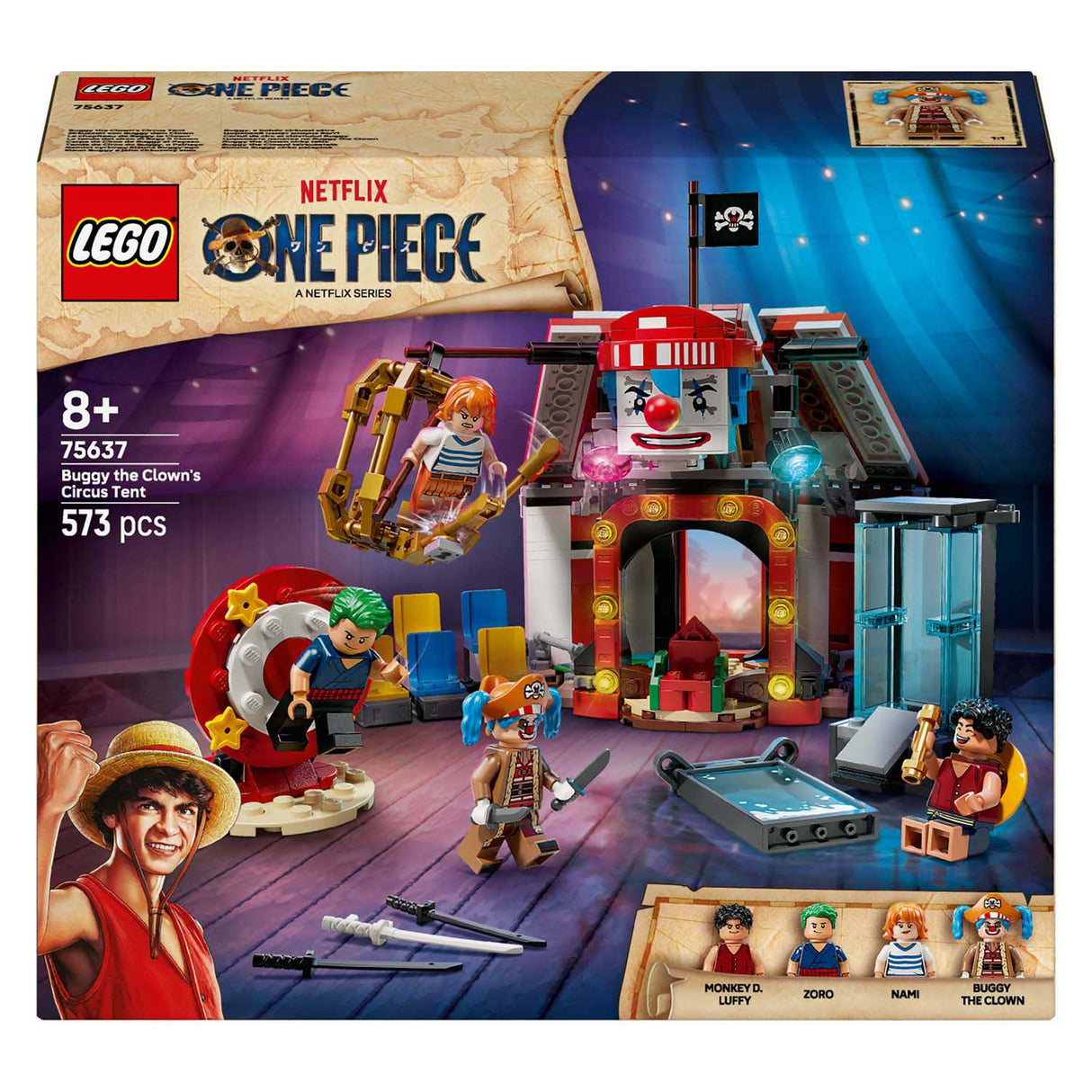 Lego One Piece 75637 Zirkuszelt von Buggy, dem Clown