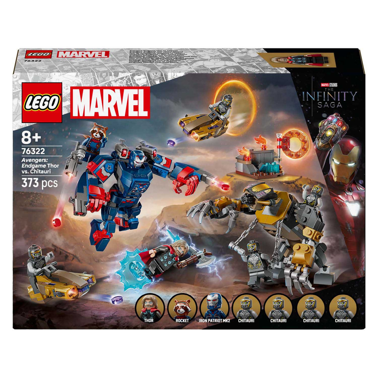 Lego Superhelden Marvel 76322 Avengers: Endspiel Thor vs. Chitauri