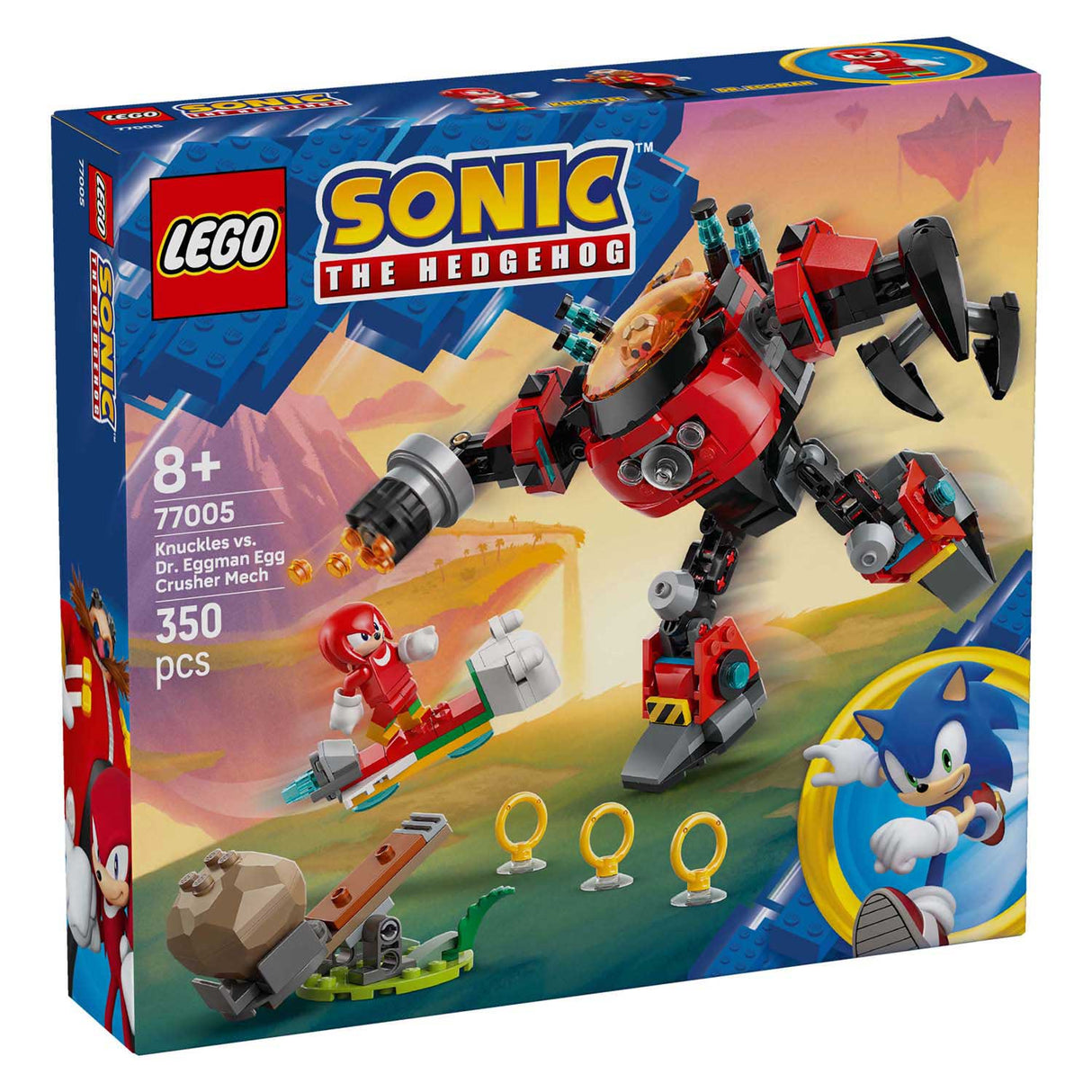 Lego® Sonic the Hedgehog™ Knuckles vs. Dr. Eggman Eierbrecher-Mech – 77005
