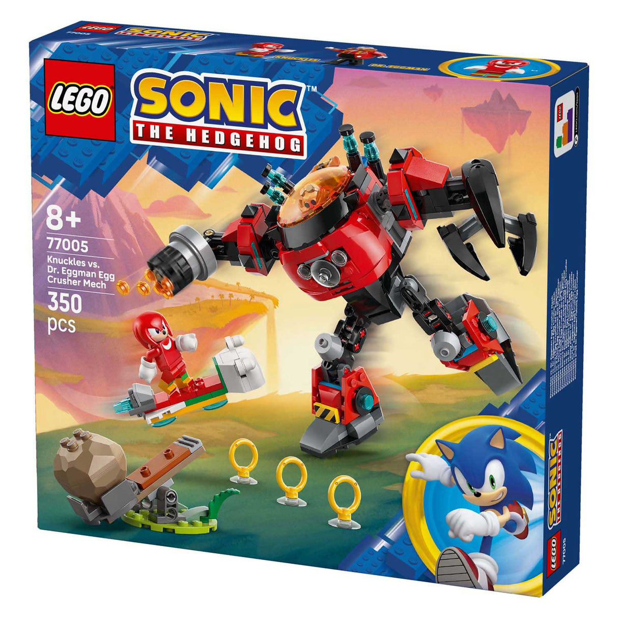 Lego® Sonic the Hedgehog™ Knuckles vs. Dr. Eggman Eierbrecher-Mech – 77005