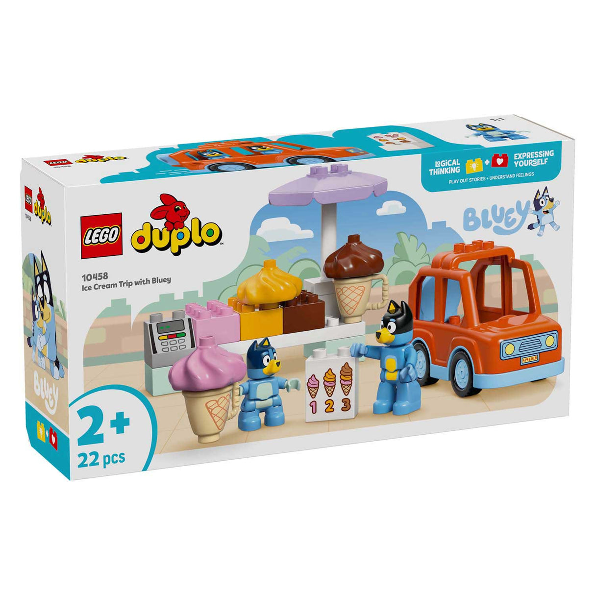 Lego Duplo 10458 bekommt ein Eis mit Bluey