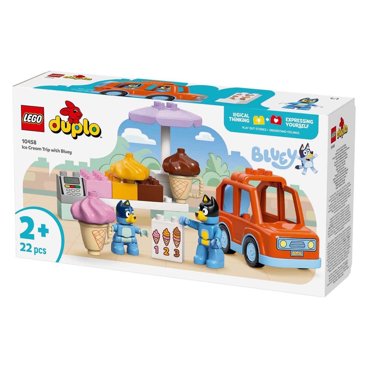 Lego® duplo® Bluey Hol dir ein Eis mit Bluey – 10458
