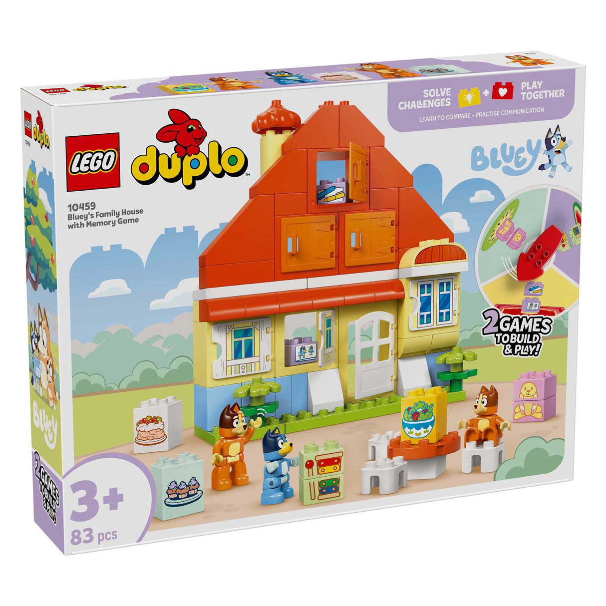 Lego Duplo 10459 Haus von Bluey und ihrer Familie mit Memory-Spiel