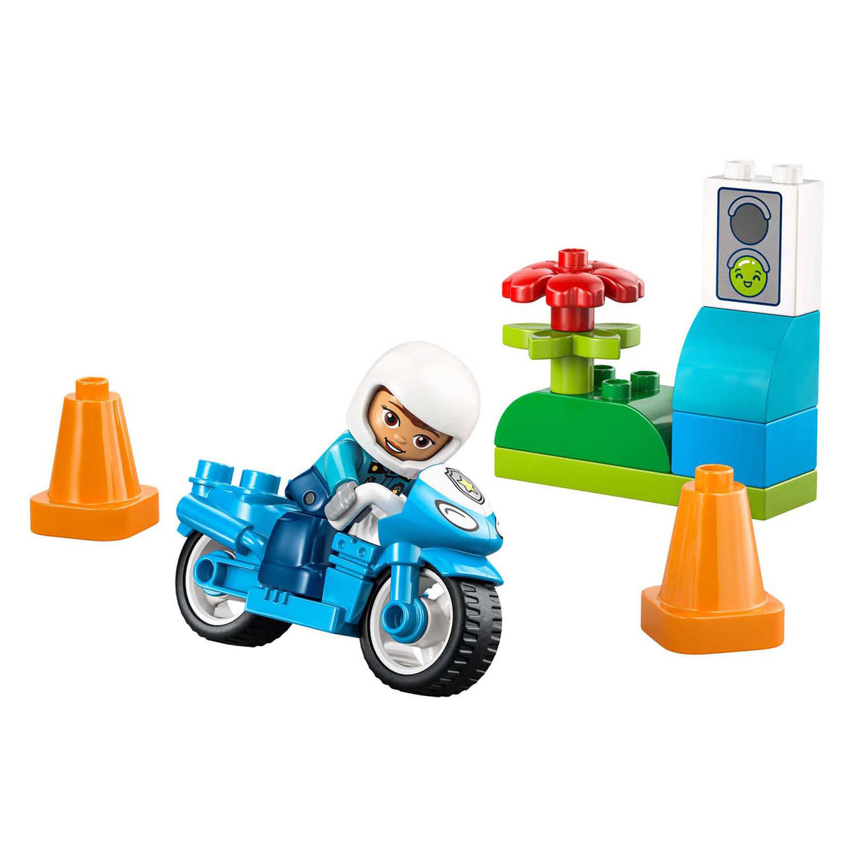 Lego Duplo 10471 blaues Polizeimotorrad