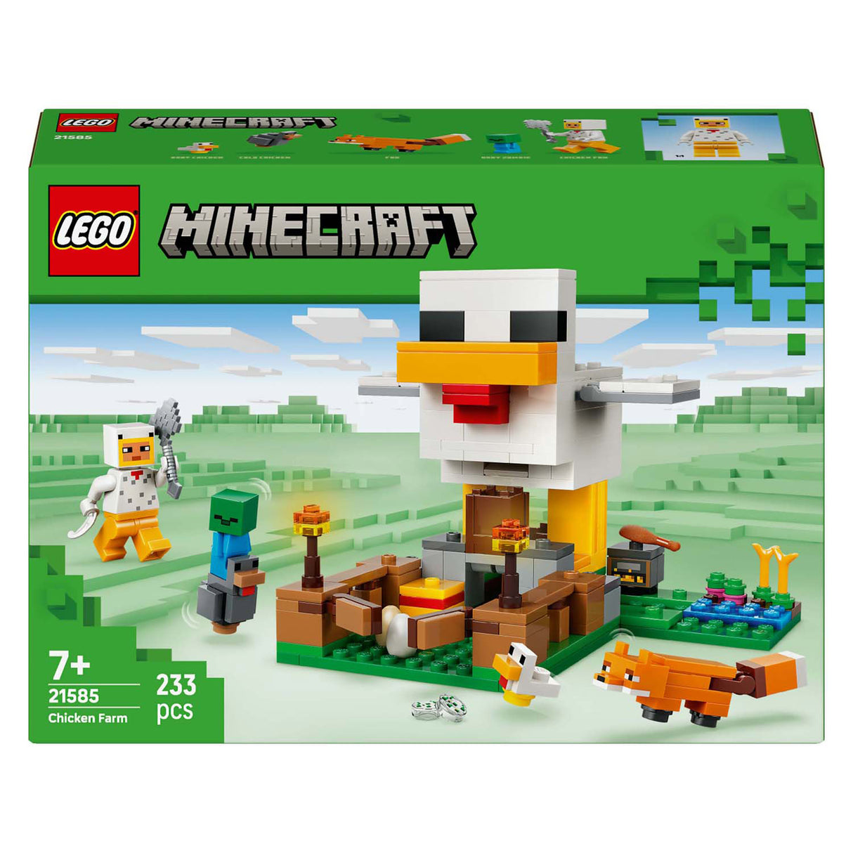 Lego Minecraft Hühnerfarm, Spielzeug für Kinder – 21585