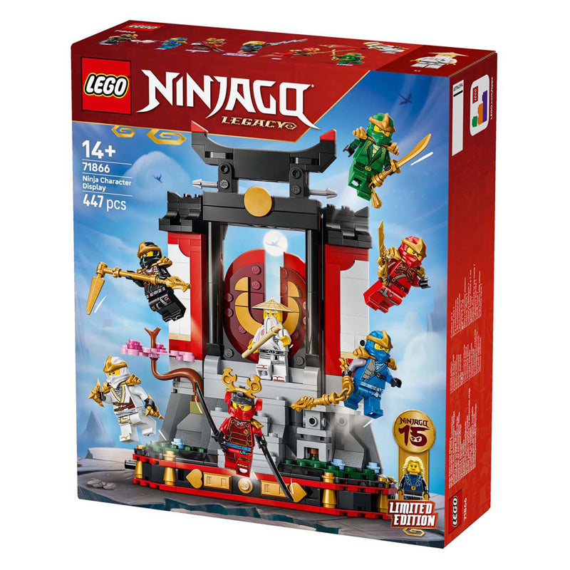 Lego Ninjago 71866 Display zum 15-jährigen Jubiläum mit Ninja-Figuren
