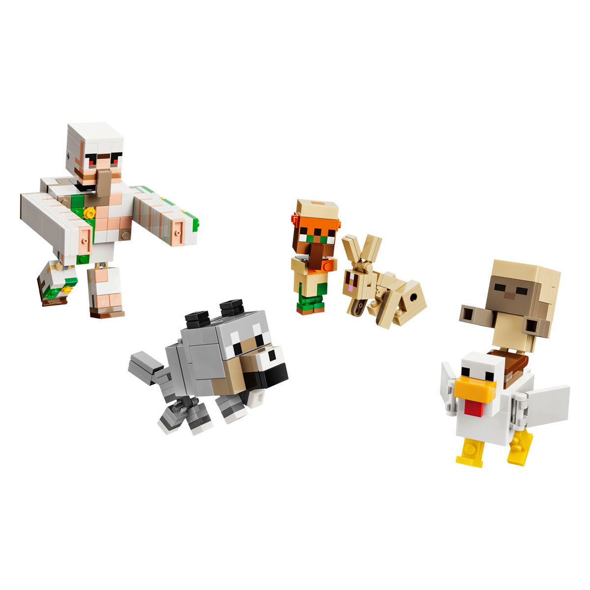 Lego minecraft kipberijder woestijnaanval speelgoed voor kinderen met personages 21592