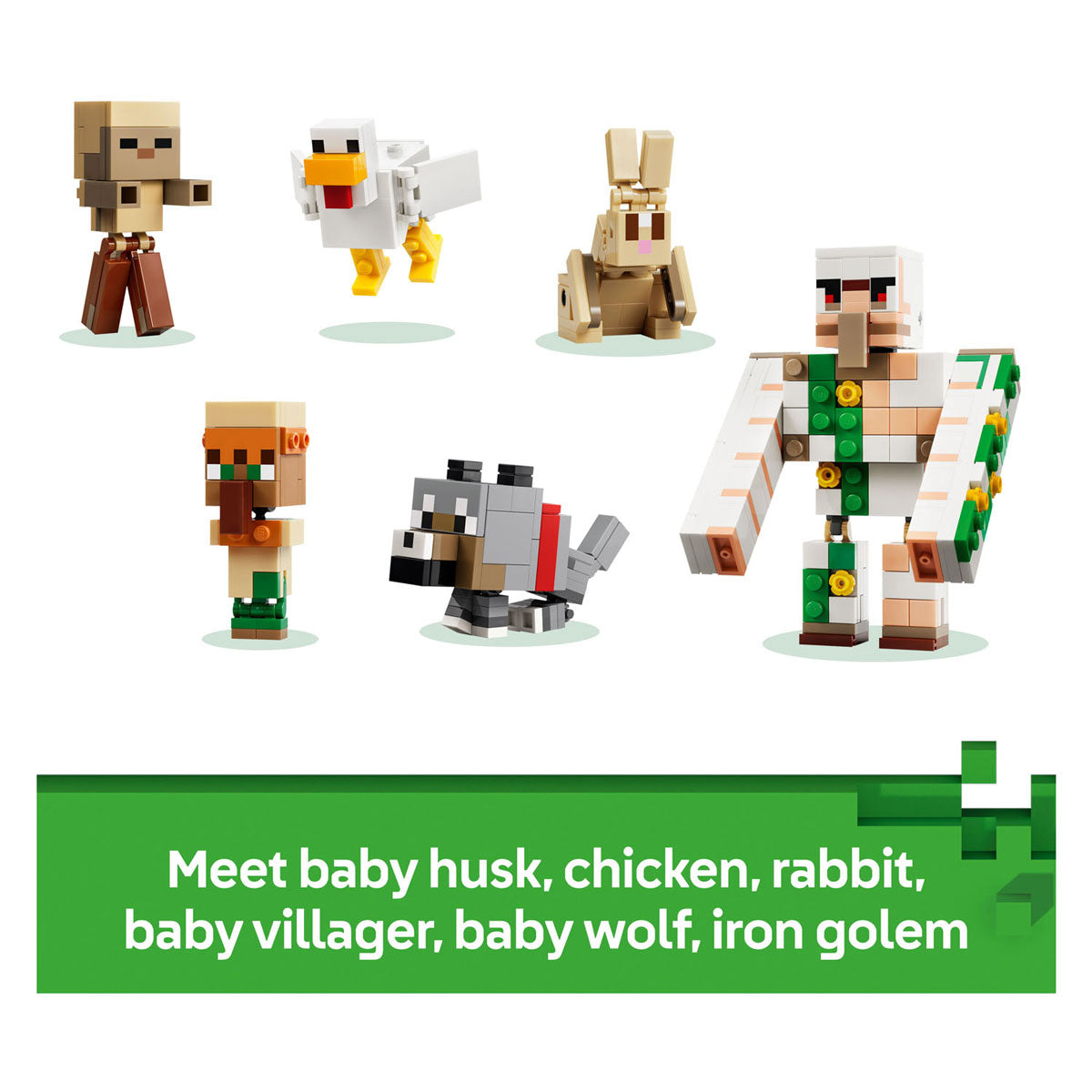 Lego minecraft kipberijder woestijnaanval speelgoed voor kinderen met personages 21592
