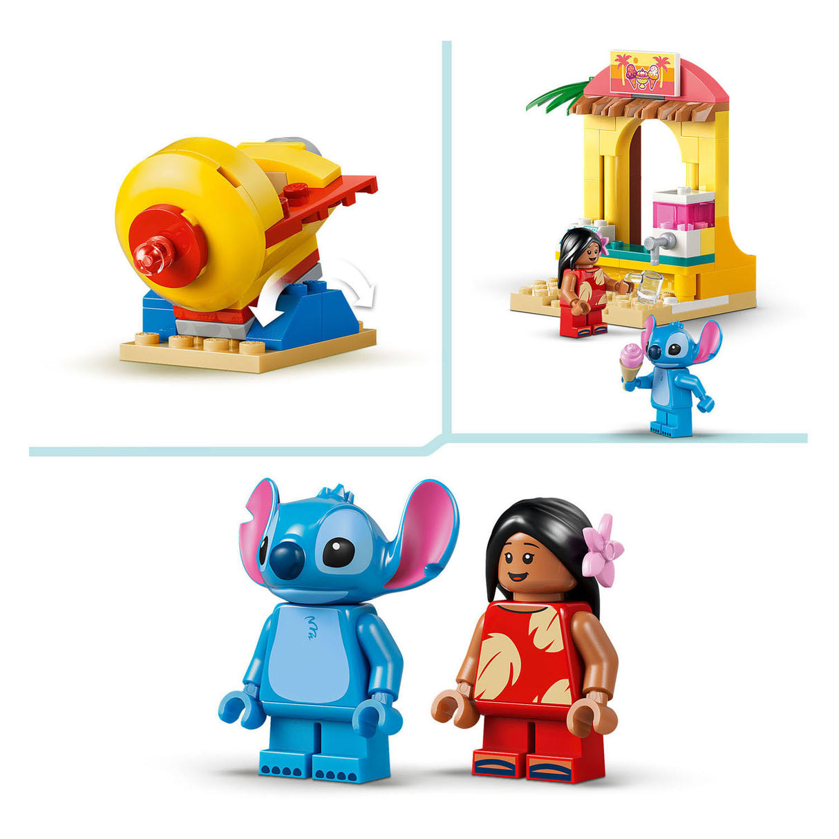 Lego ǀ disney strandplezier met lilo en stitch bouwbaar speelgoed voor kinderen en decoratie 43280