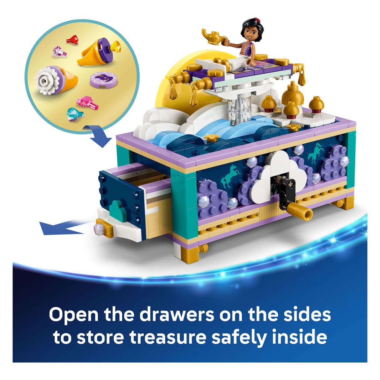 Lego disney princess 43295 jasmines sieradendoos