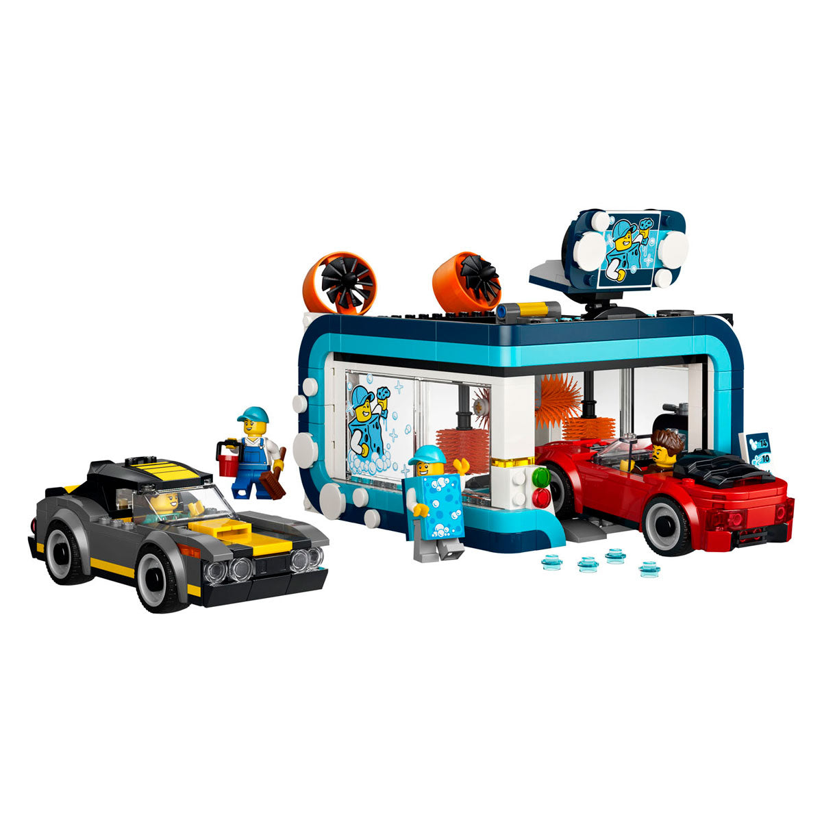 Lego city autowasstraat auto bouwpakket voor kinderen vanaf 6 jaar 60497