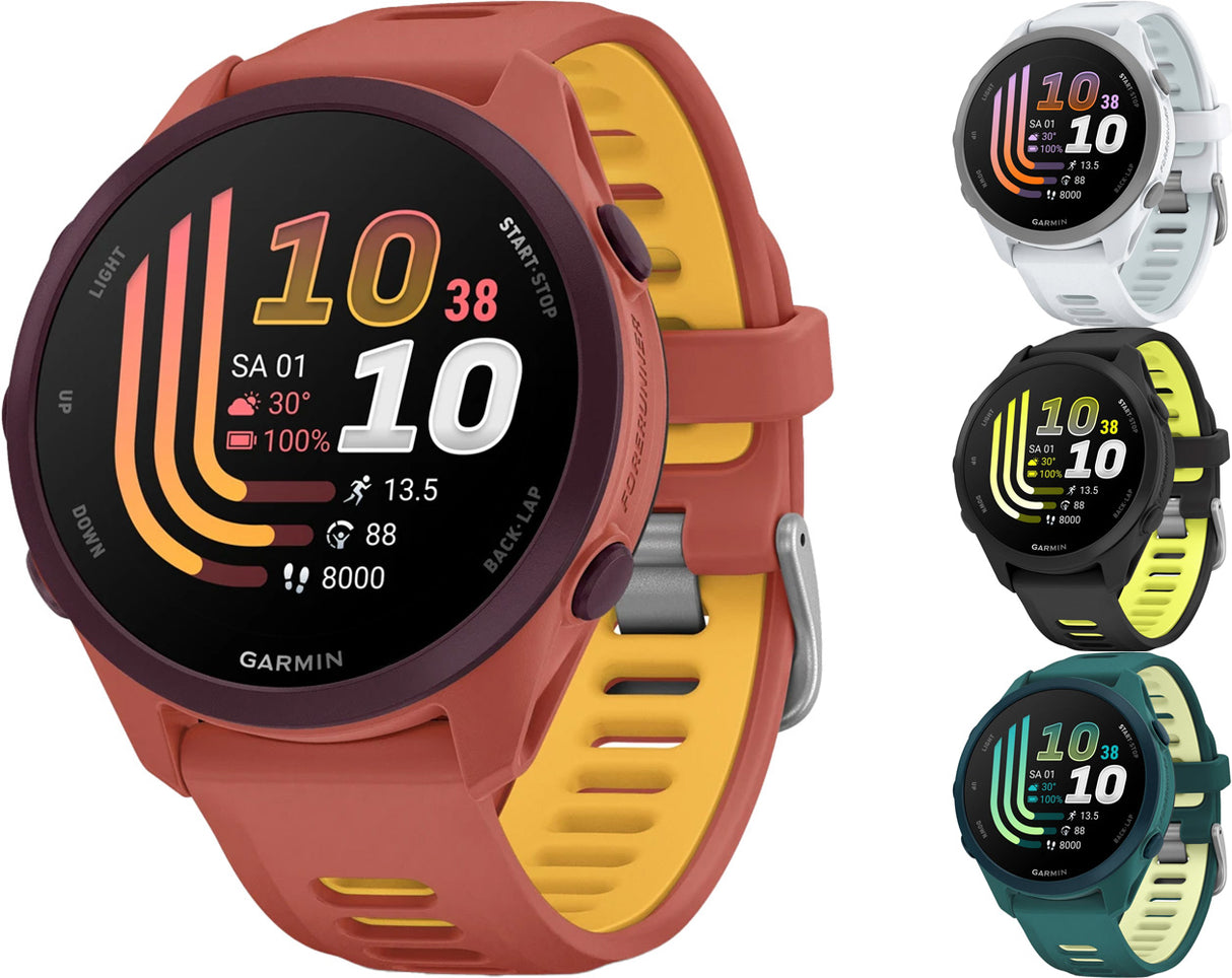 Garmin forerunner 170 music - gps multisport smartwatch | teal green lemon