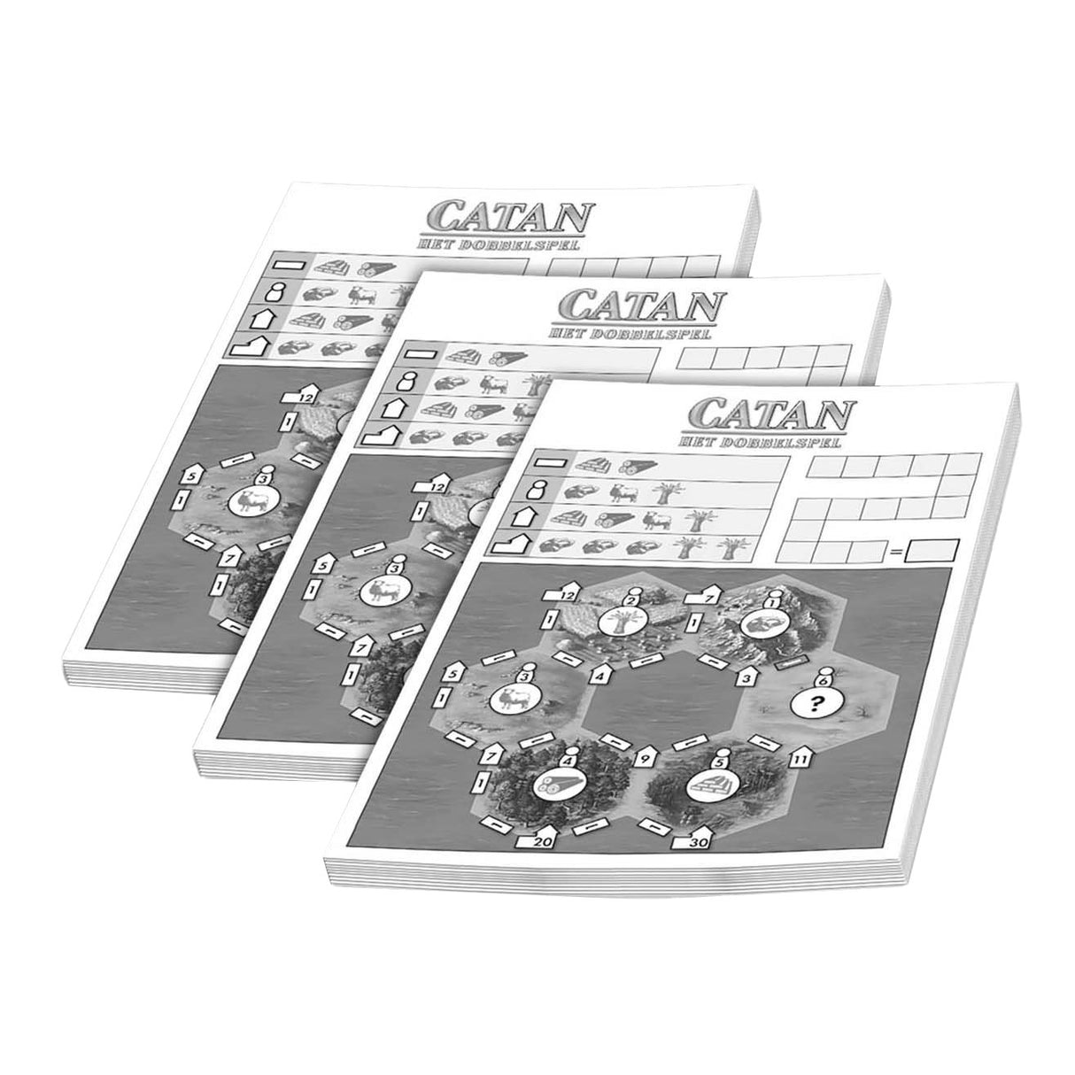 999Games 999 Games Punkteblöcke Catan: Das Würfelspiel, 3-tlg.