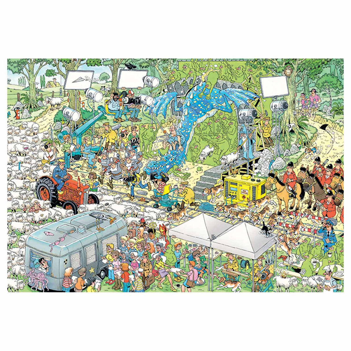 Jumbo Jan Van Haasteren Pluzzle - The Film Set, 2000st.