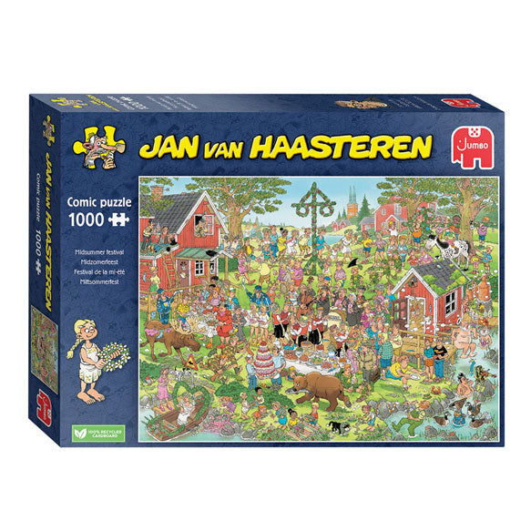 Jumbo Jan van Haasteren Puzzle - Mittsommerfest, 1000 Teile.