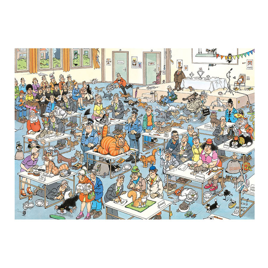 Jan van Haasteren Puzzle - Katzenausstellung, 2000 Teile.