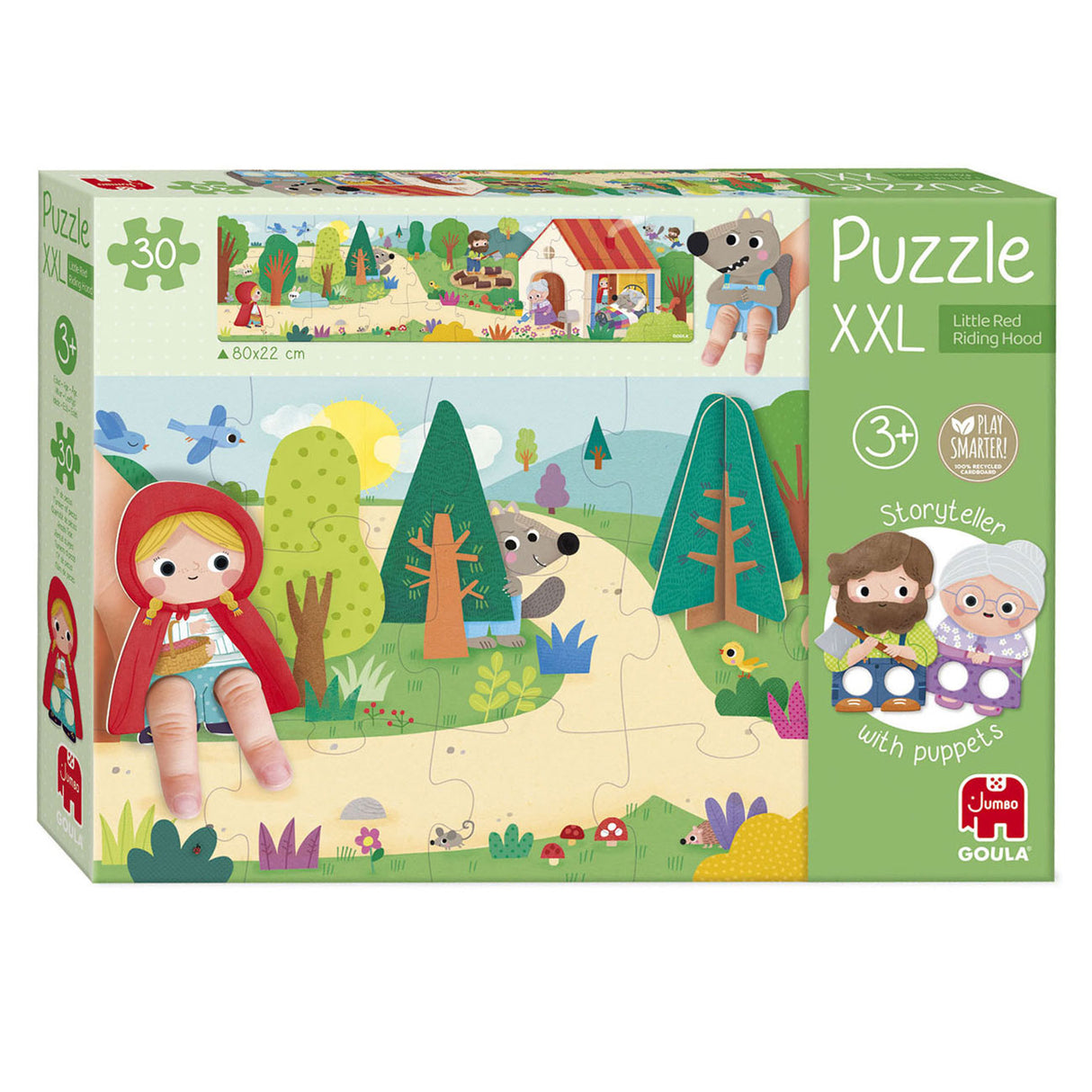 Diset Jumbo Goula Puzzle XXL Rotkäppchen, 30 Teile.