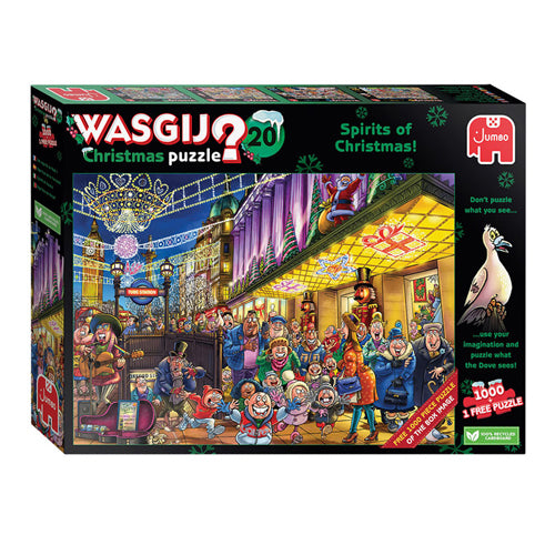 Jumbo Wasgij Christmas 20 Puzzle Die Geister von Weihnachten, 2x1000 Teile.