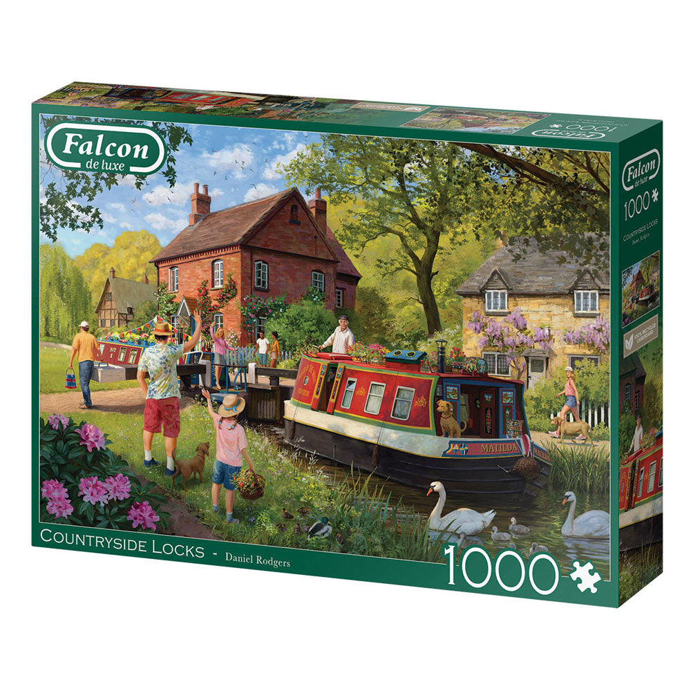 Jumbo-Falken-Puzzle – Landschaftsschlösser, 1000 Teile.