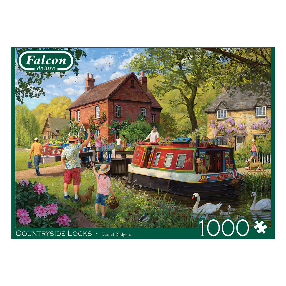 Jumbo-Falken-Puzzle – Landschaftsschlösser, 1000 Teile.