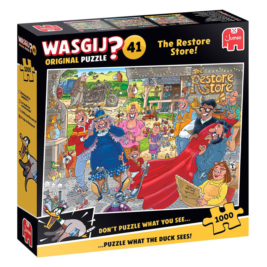 Jumbo Wasgij Orignal 41 Puzzle – Motorrad-Makeover, 1000 Teile.