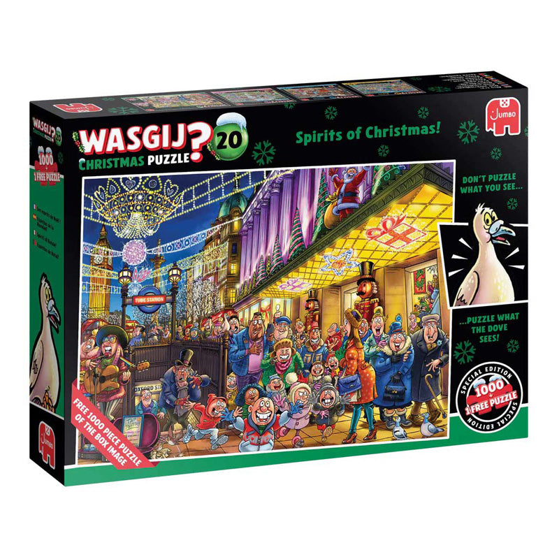 Jumbo Wasgij Christmas 20 – Die Geister von Weihnachten!, 2x 1000 Stk.