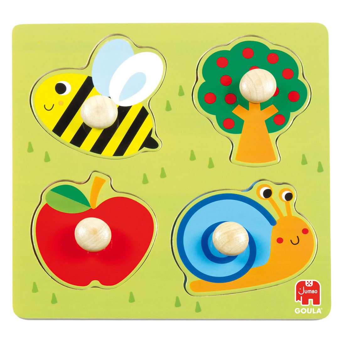 Jumbo goula noppenpuzzel boomgaard - 4st.