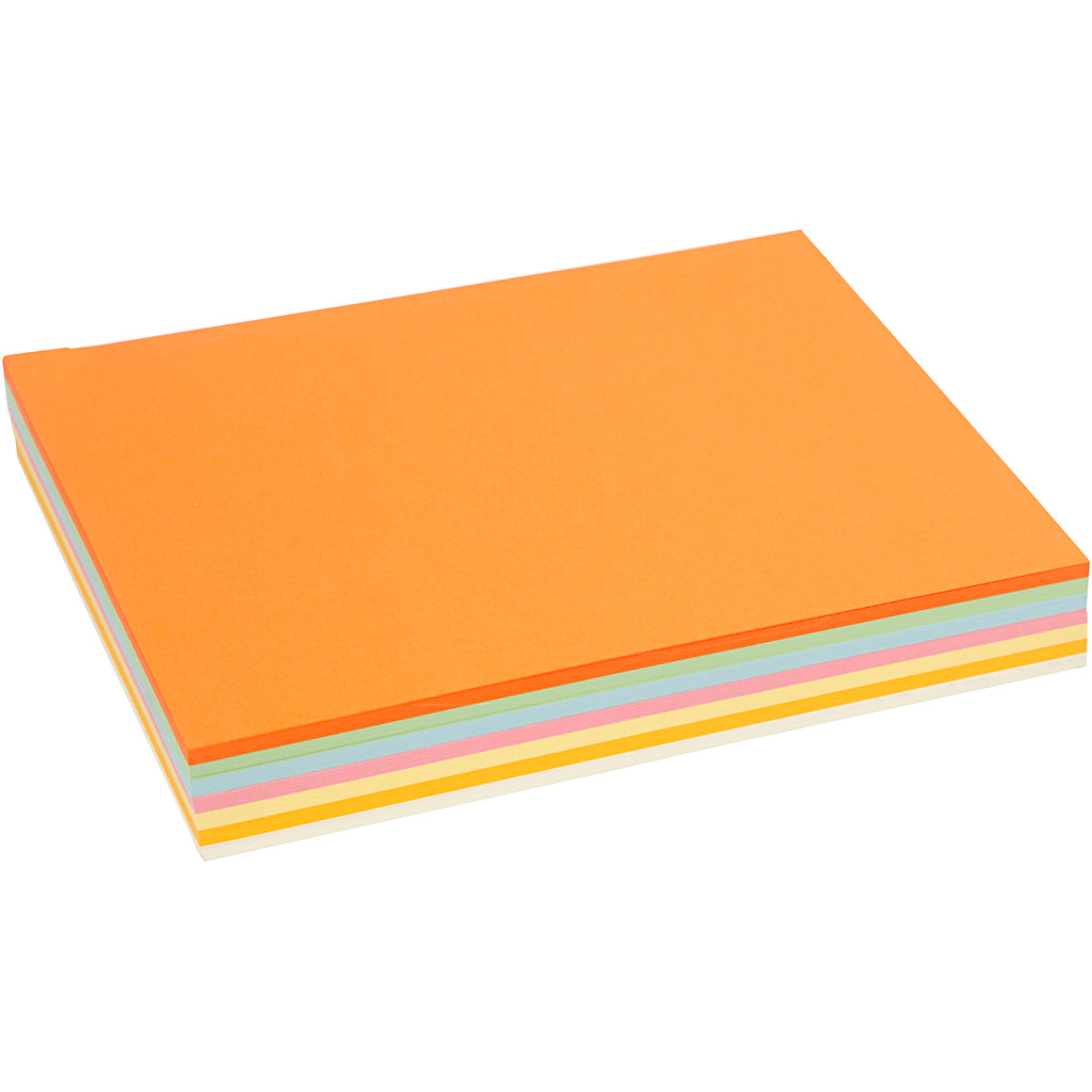 Creativ Company Pastellkarton, A4, Blatt 210x297 mm, 160 g, Pastellfarben, 210 verschiedene Blätter 1 Karton