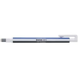 Tombow • Präzisionsradierer Mono Zero, nachfüllbar, quadratische Spitze 2,5 mm x 5 mm, blau weiß schwarz