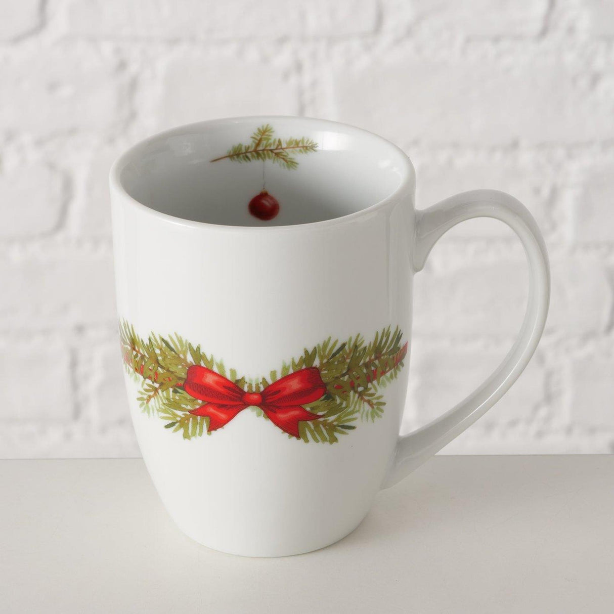 Boltze Home Becher Weihnachtszweig 330ml