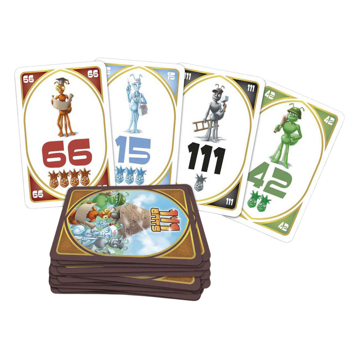 Weiße Koboldspiele – 111 Ameisen – Kartenspiel – 2 bis 5 Spieler – mehrere Variationen – ab 8 Jahren – schönes Geschenk