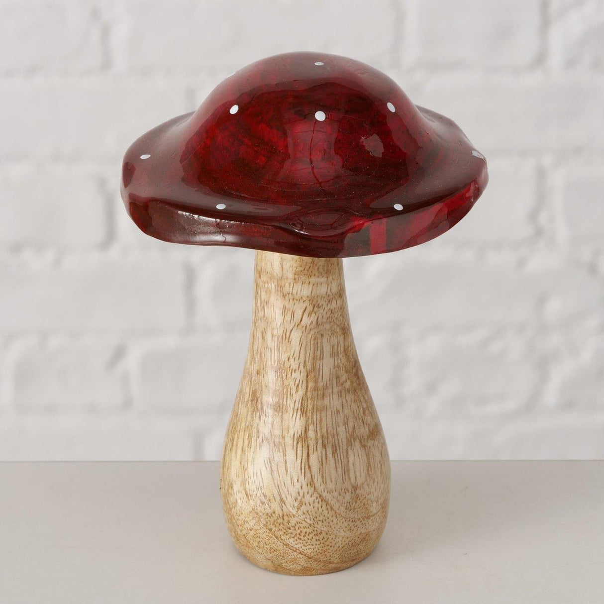 Boltze Home Pilz Pilo Mangoholz 10x10x14,5cm
