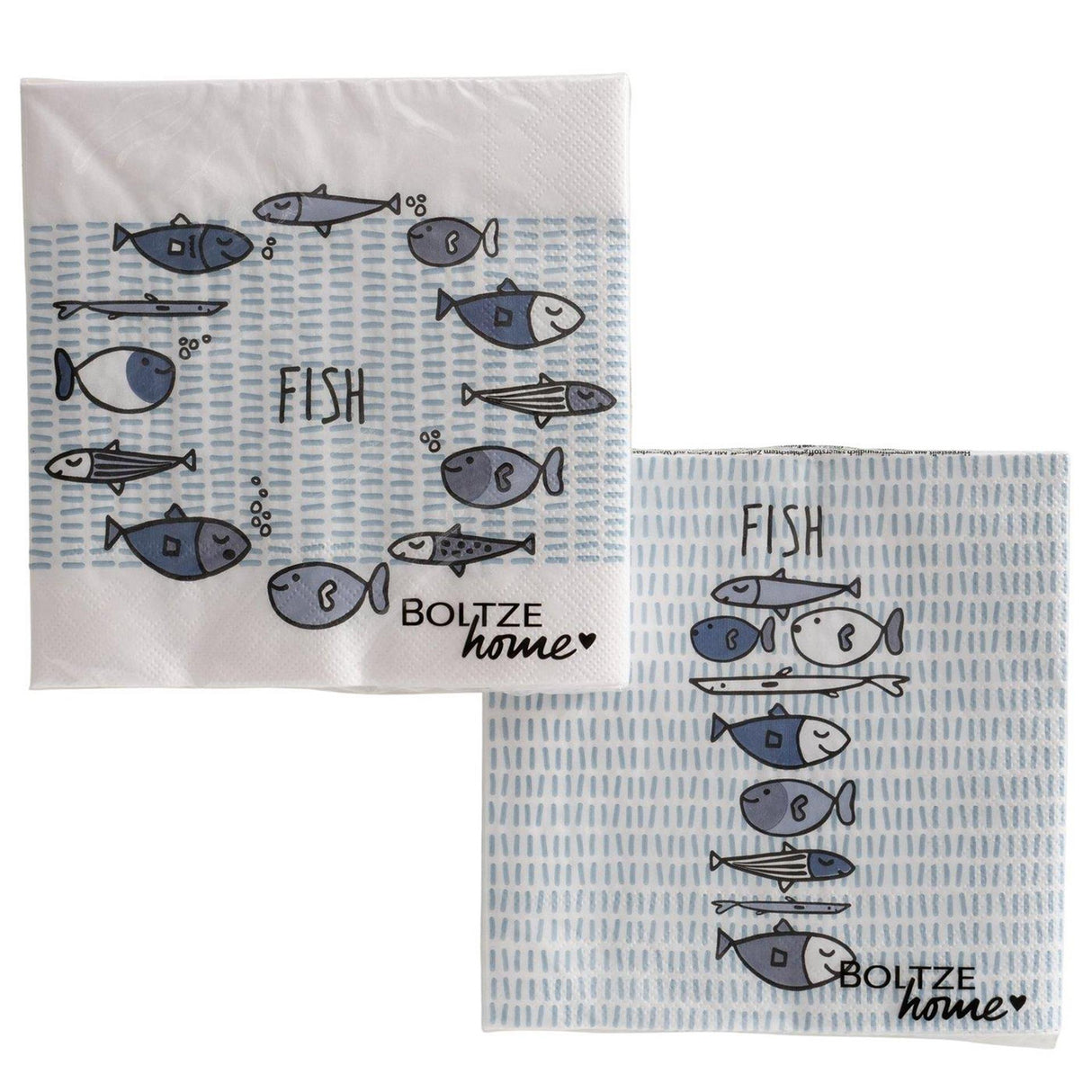Boltze home servetten vissen