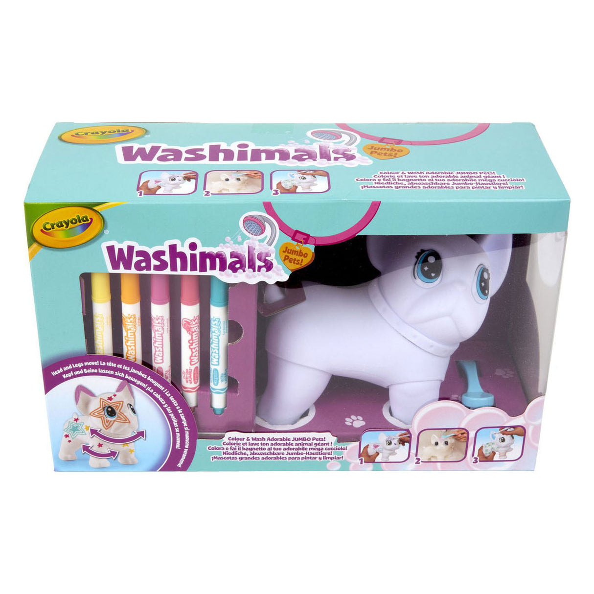 Crayola – Washimals – Hobby-Paket – Jumbo-Haustiere-Set, großer Wilbur für Kinder