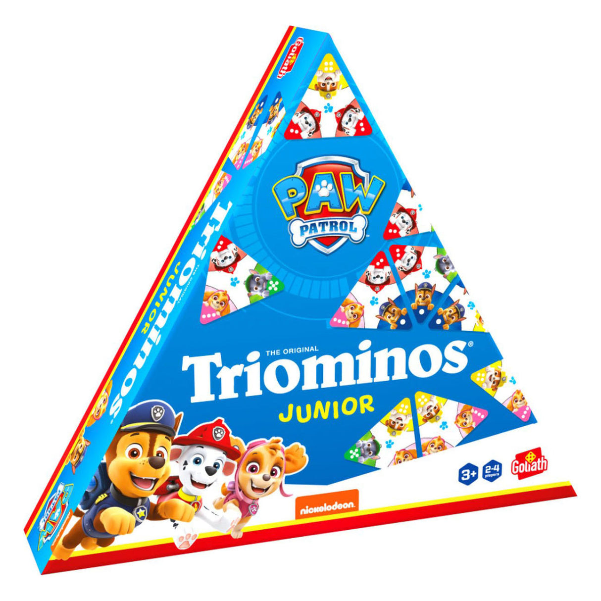 Goliath Triominos Junior Paw Patrol – Brettspiel – Kinderspiel – Spielen Sie Triominos mit Ihrem Lieblings-Paw Patrol-Charakter.