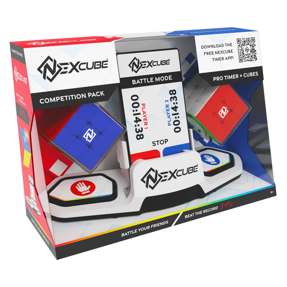 Goliath nexcube competition pack - breinbreker - speed cube - met 2 kubussen en een timer - snelste speedcube op de markt!