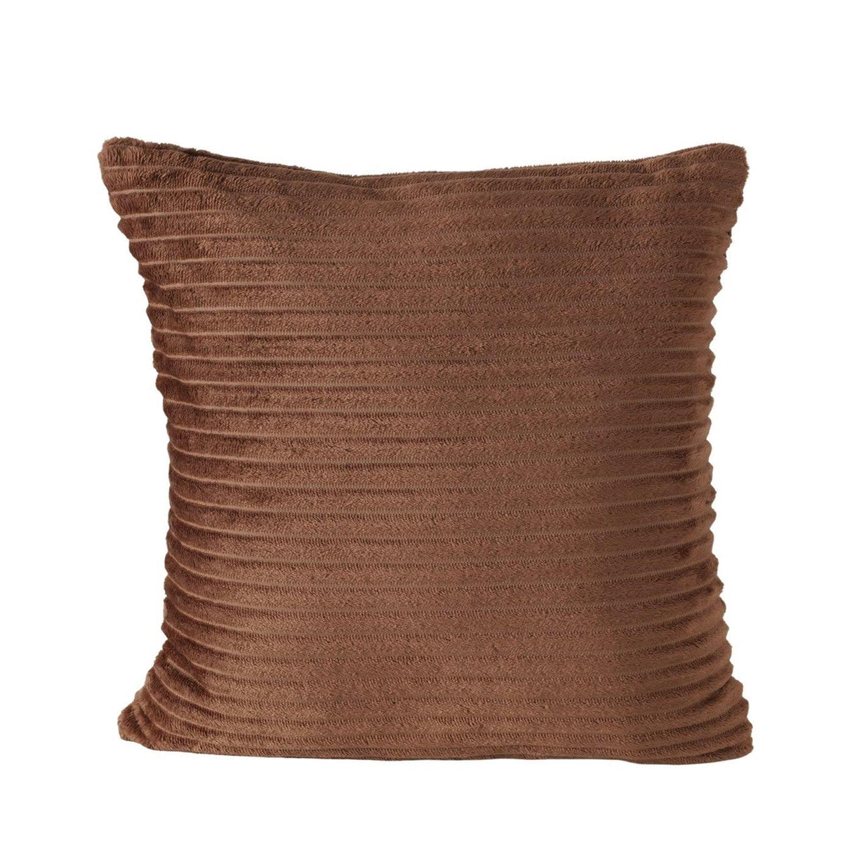 Boltze home kussen hygge polyester vierkant effen donkerbruin