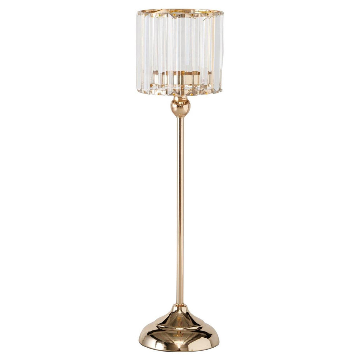 Boltze home windlicht kostra h50,5cm ijzer glas effen goud
