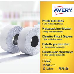 Etiketten avery wit pak 10 stuks