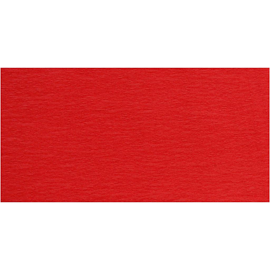Creativ Company Krepppapier, Blatt 50x250 cm, rot, 10-fach gefaltet 1 Karton