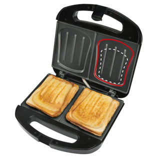 Bourgini Sandwichmaker XXL schwarz