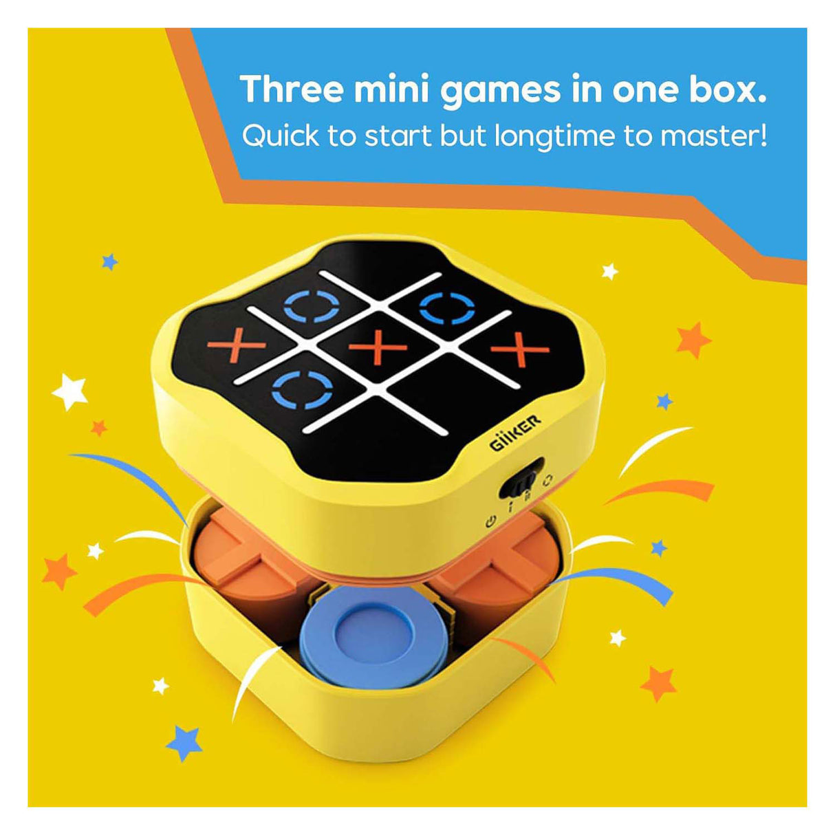 Giiker Tic-Tac-Toe Bolzenspiel - Gelb