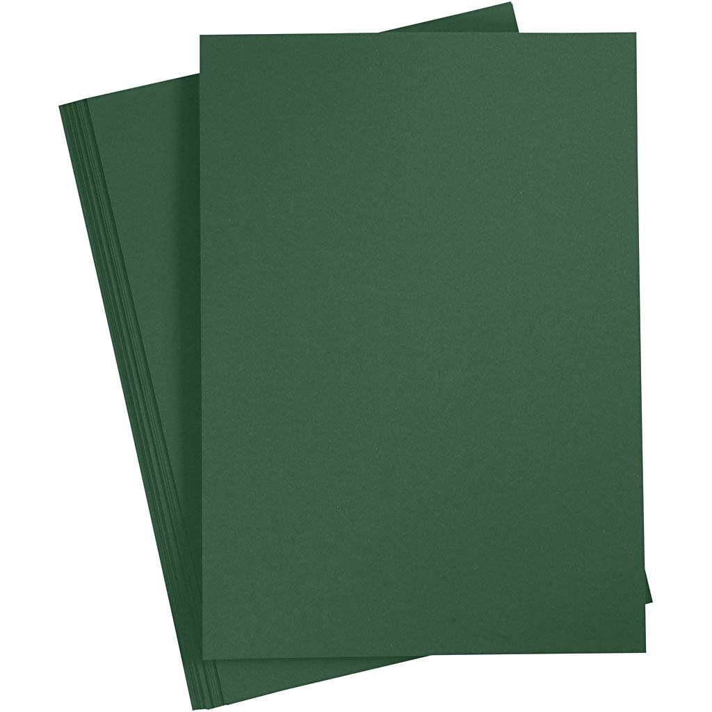 Creativ Company Farbkarton, A4, Blatt 210x297 mm, 180 gr, dunkelgrün, 20 Blatt 1 Karton