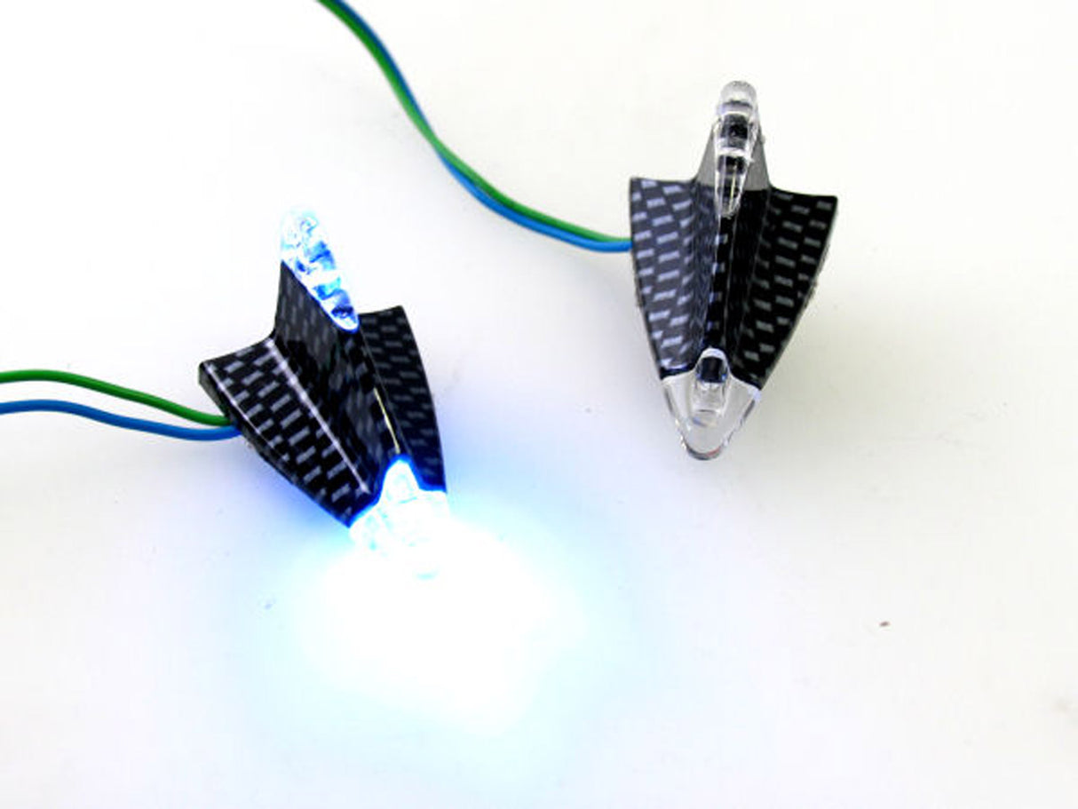 Kantenlampe -LED -Set Delta Plak Lampe Blue House Carbon