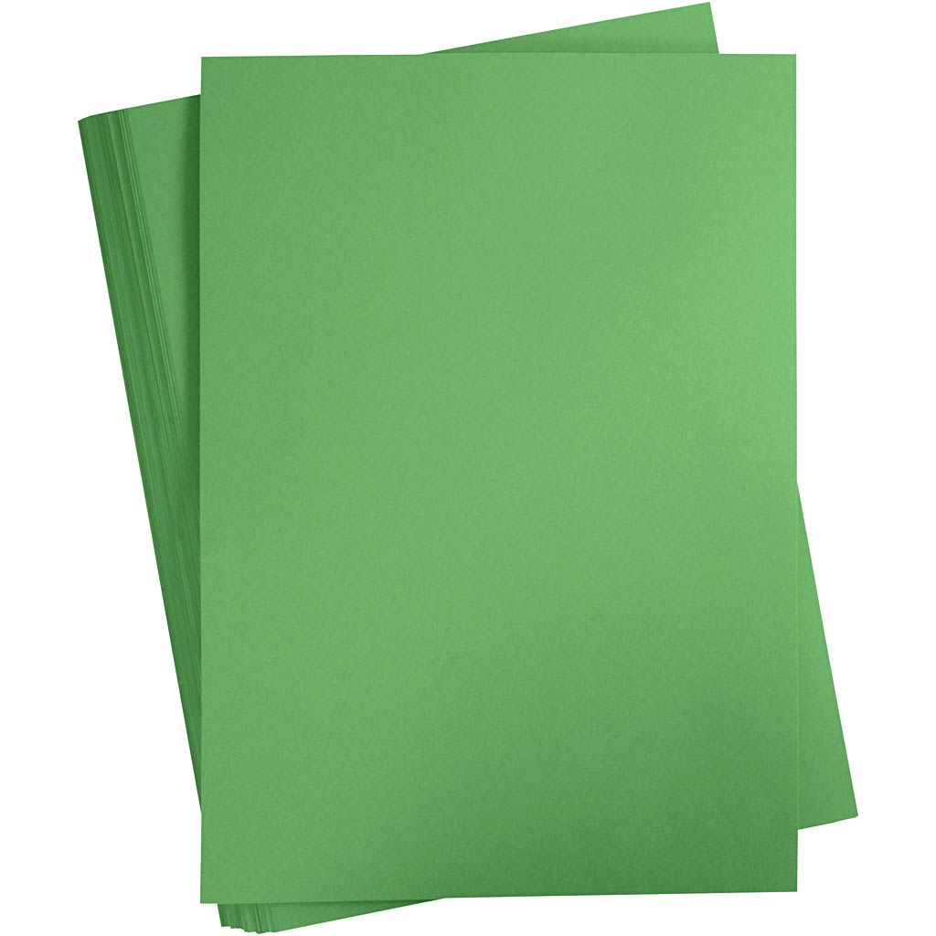 Creativ Company Farbkarton, A2, Blatt 420x594 mm, 180 gr, grasgrün, 100 Blatt 1 Karton