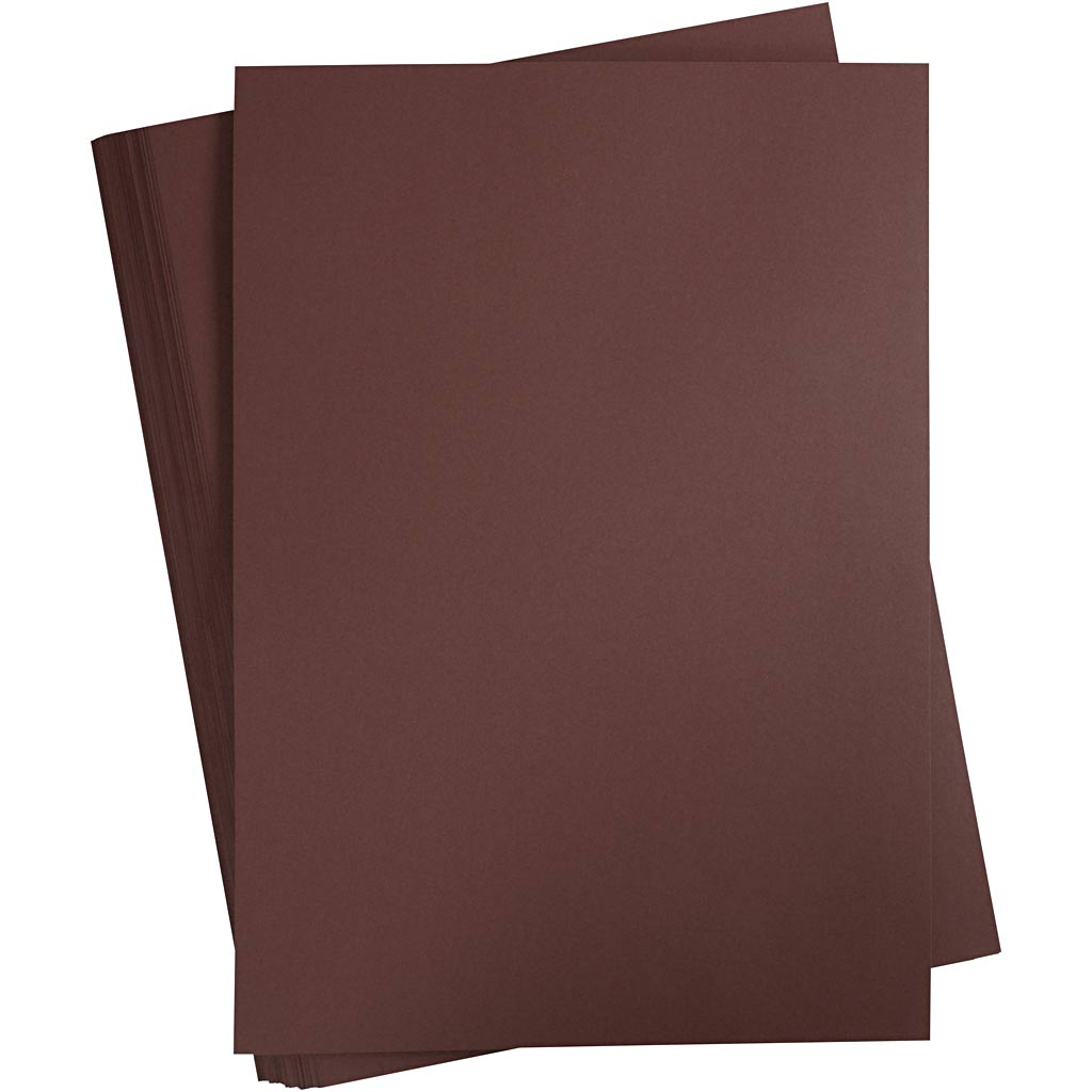 Creativ Company Farbkarton, A2, Blatt 420x594 mm, 180 gr, dunkelbraun, 100 Blatt 1 Karton