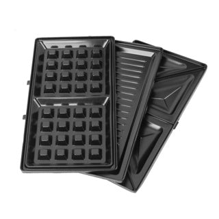 Daily Home Sandwich-Waffeleisen-Set schwarz